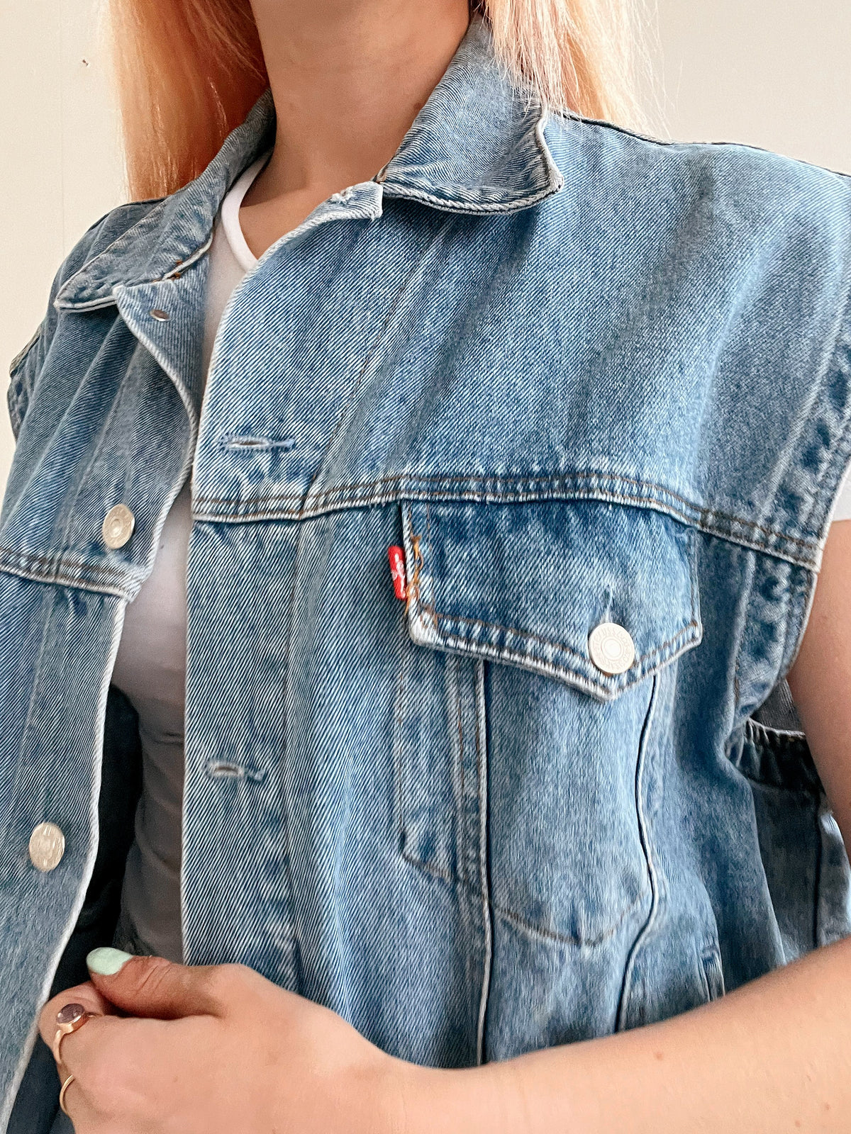 Gilet en jeans vintage sans manches Levis L