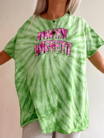 T-shirt vintage vert tie and dye XL