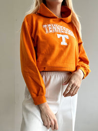 White and blue jacket with orange collar Adidas XL