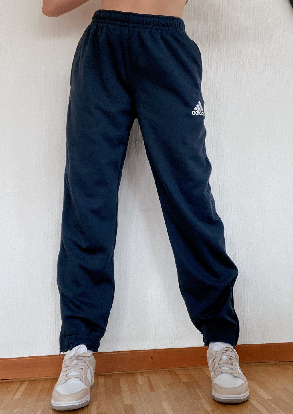 Pantalon de jogging bleu foncé Adidas M