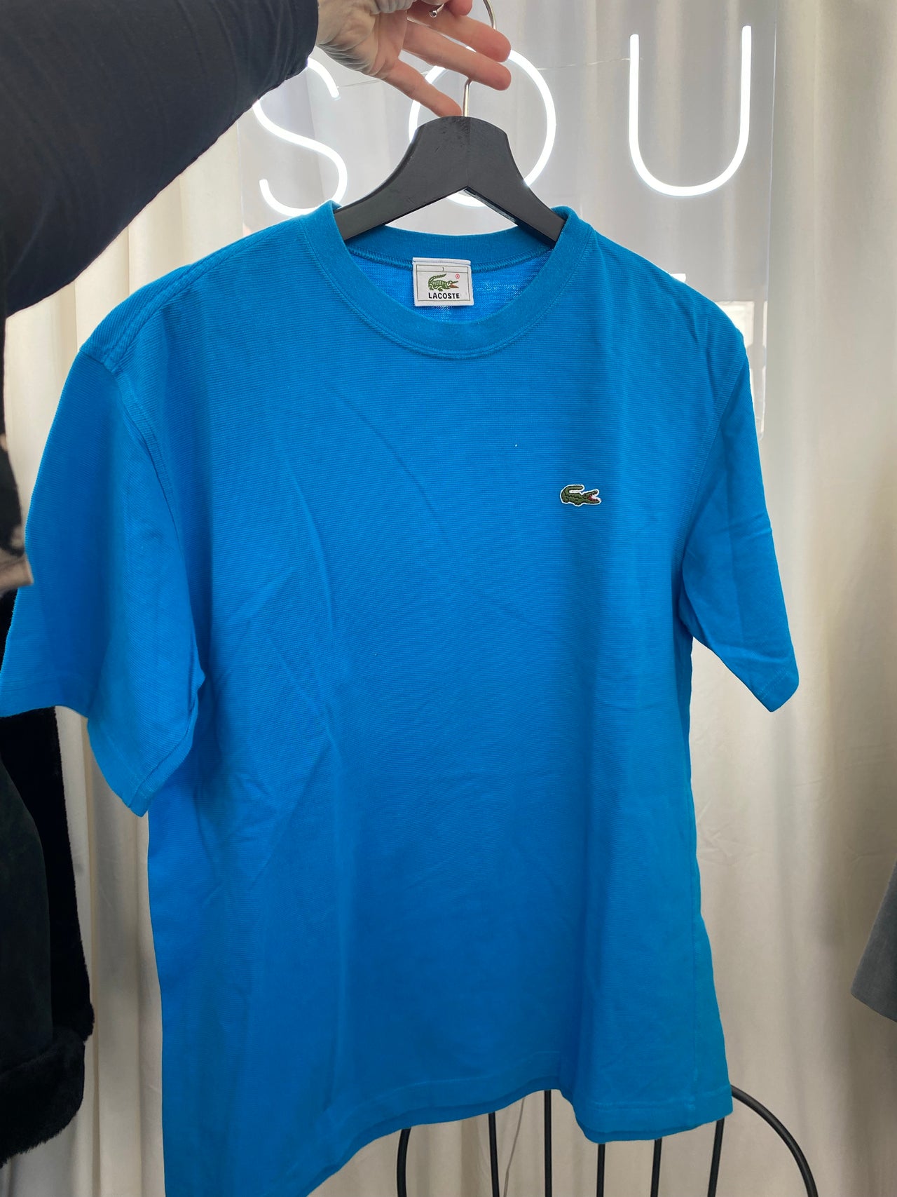 T-shirt bleu turquoise Lacoste