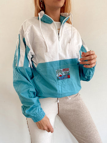 Veste de jogging vintage turquoise S