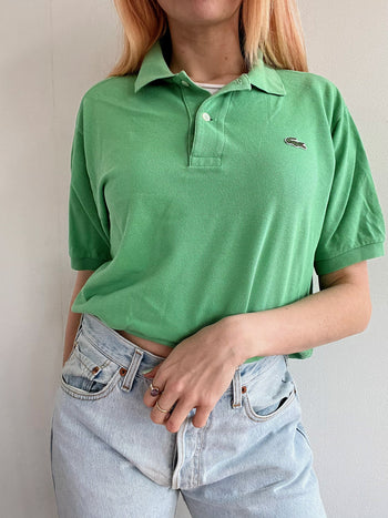 Grünes Lacoste Poloshirt S