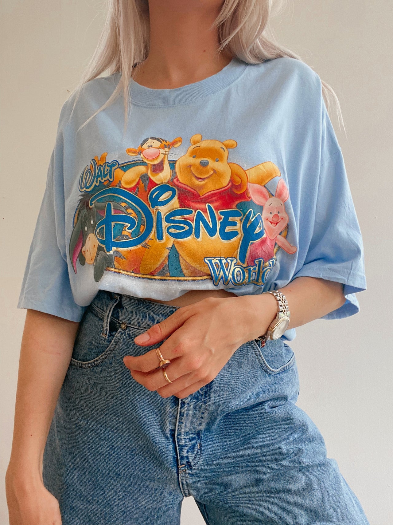 T-shirt vintage Walt Disney bleu XXL