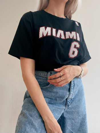 T-shirt vintage noir USA MIAMI L