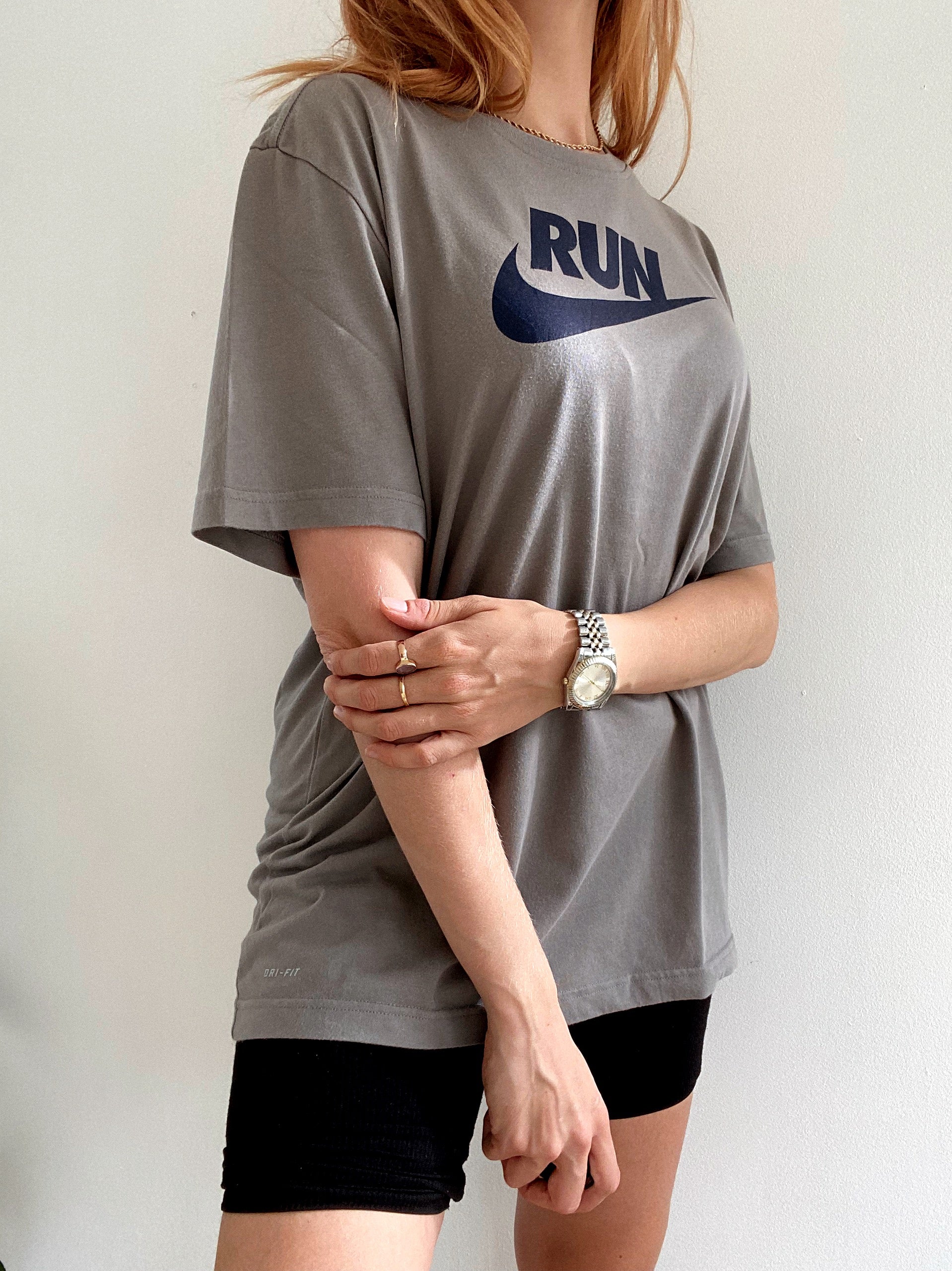 White"One two Nike"Nike L T-Shirt