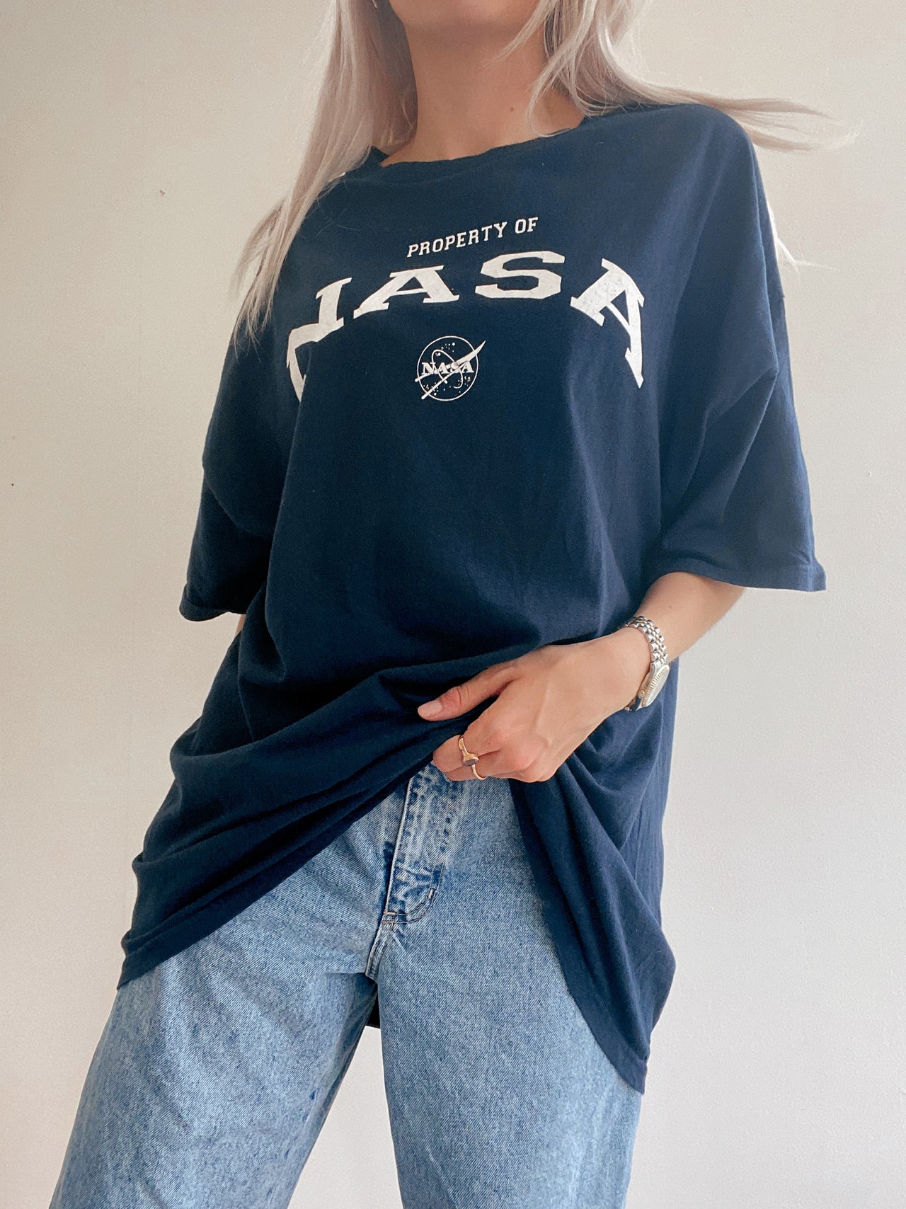 T-shirt vintage NASA bleu X XL