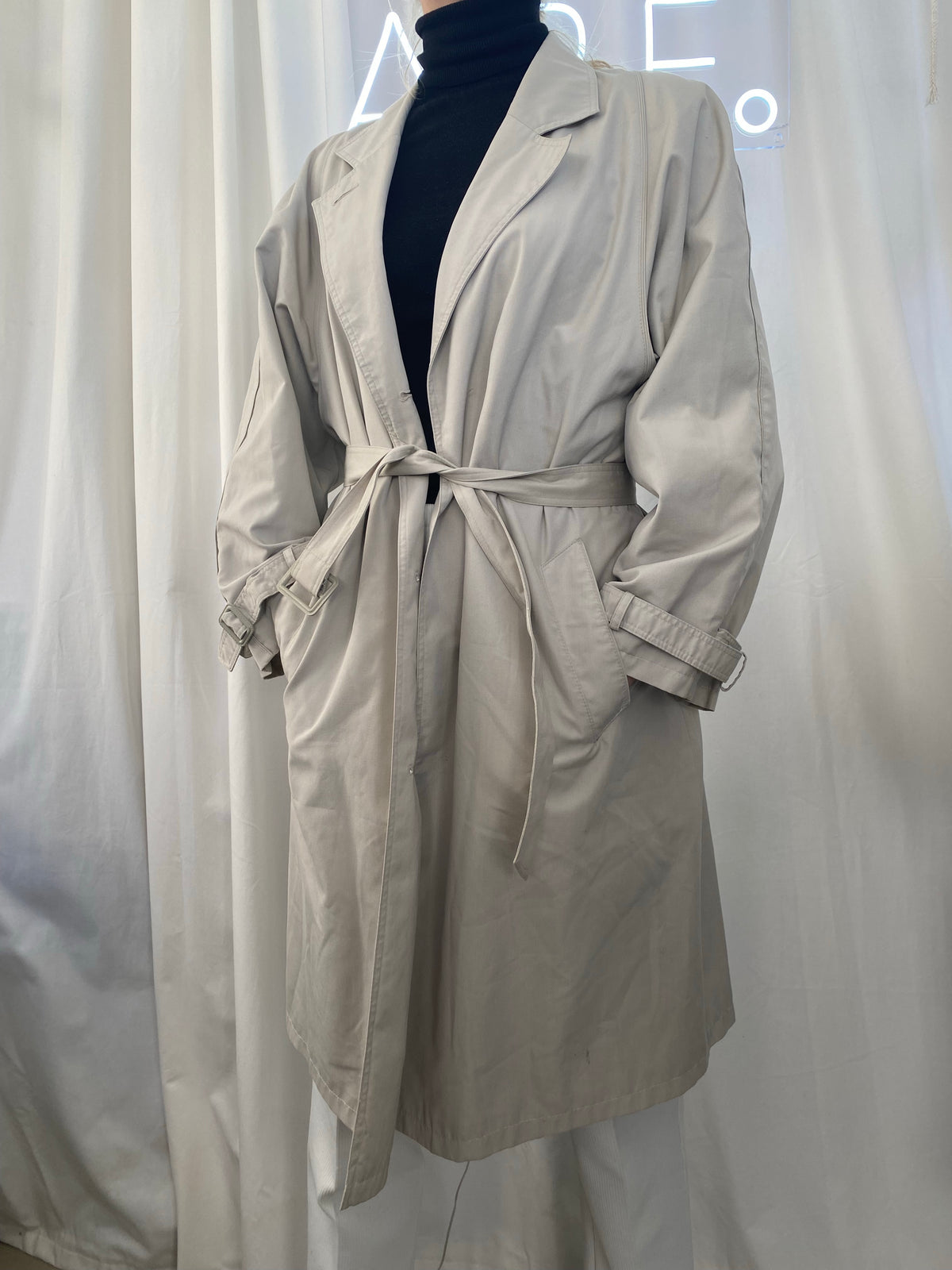Trench Coat 70/80s beige/gris M