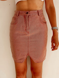 Jupe vintage rose en jeans M