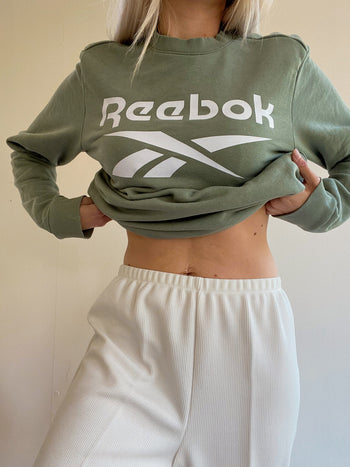 Pull vert khaki Reebok M