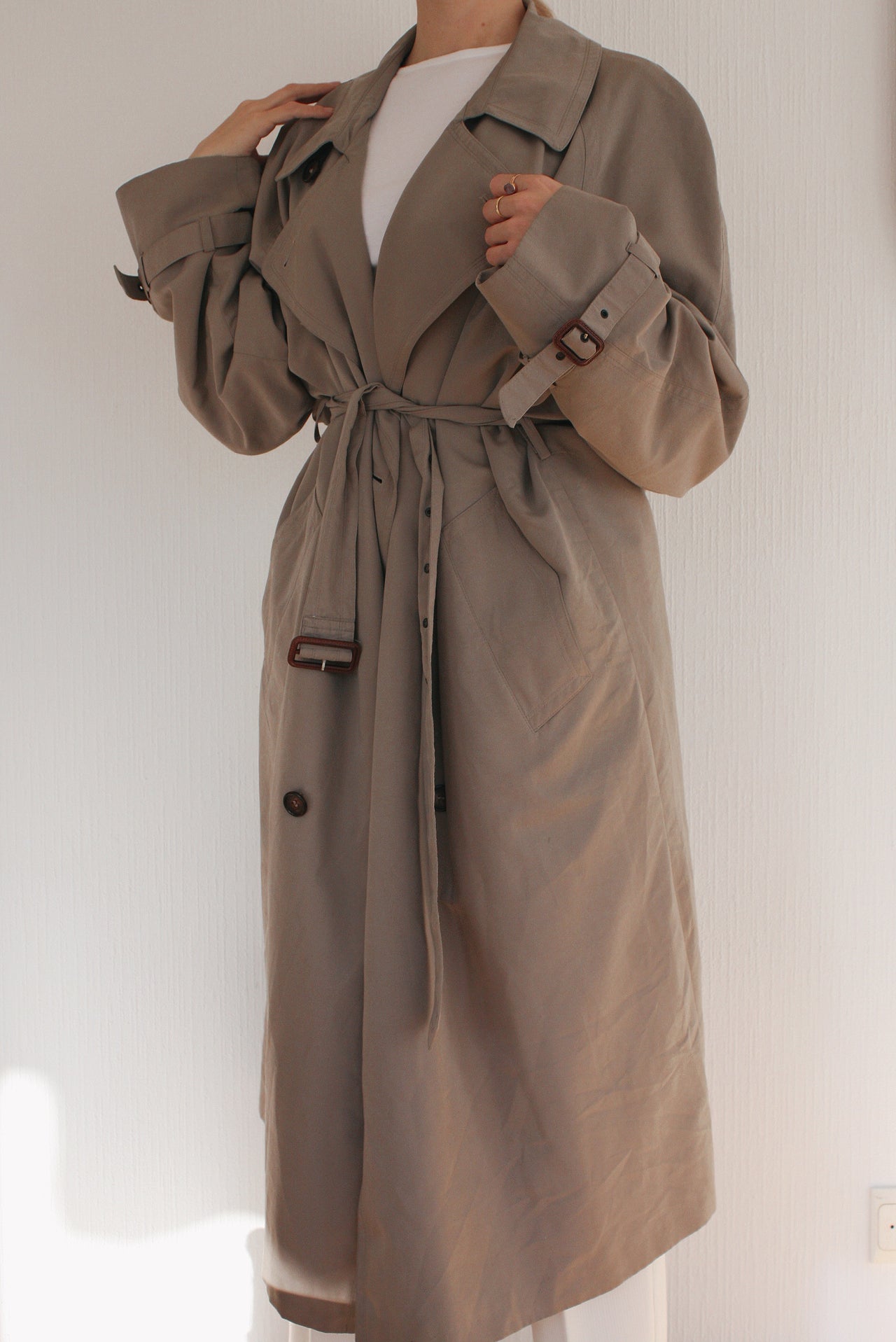 Trench Coat 70/80s khaki L