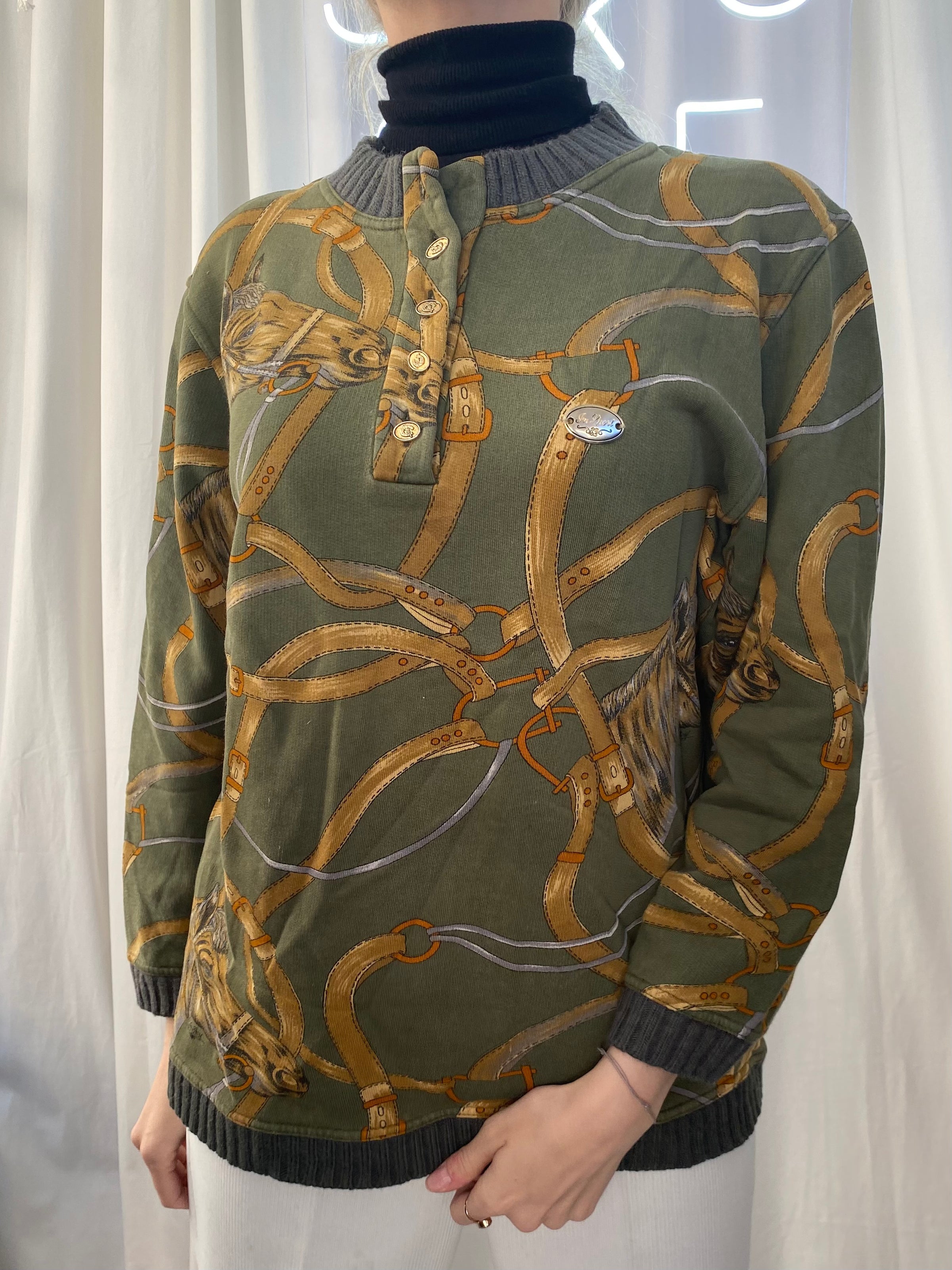 Vintage Khaki Cheval Pullover S