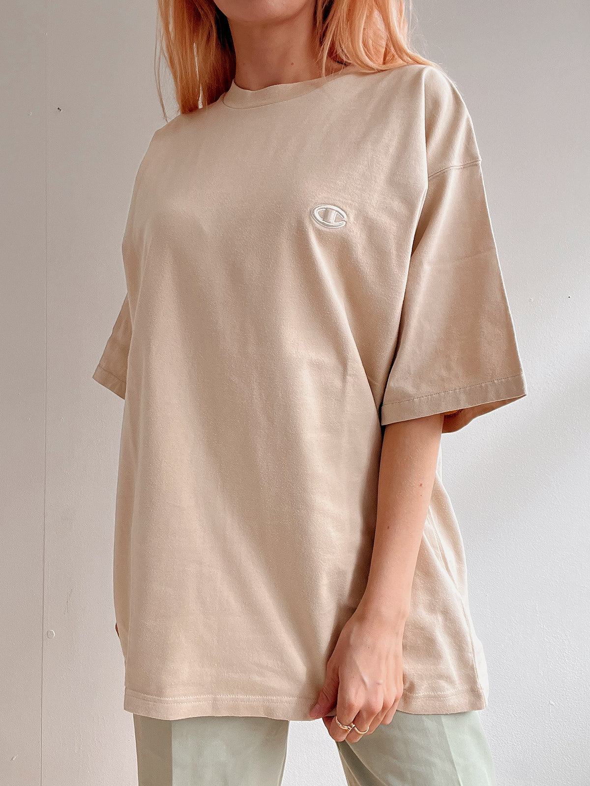 Champion XXL beiges T-Shirt