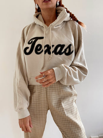 Pull USA beige Texas brun L