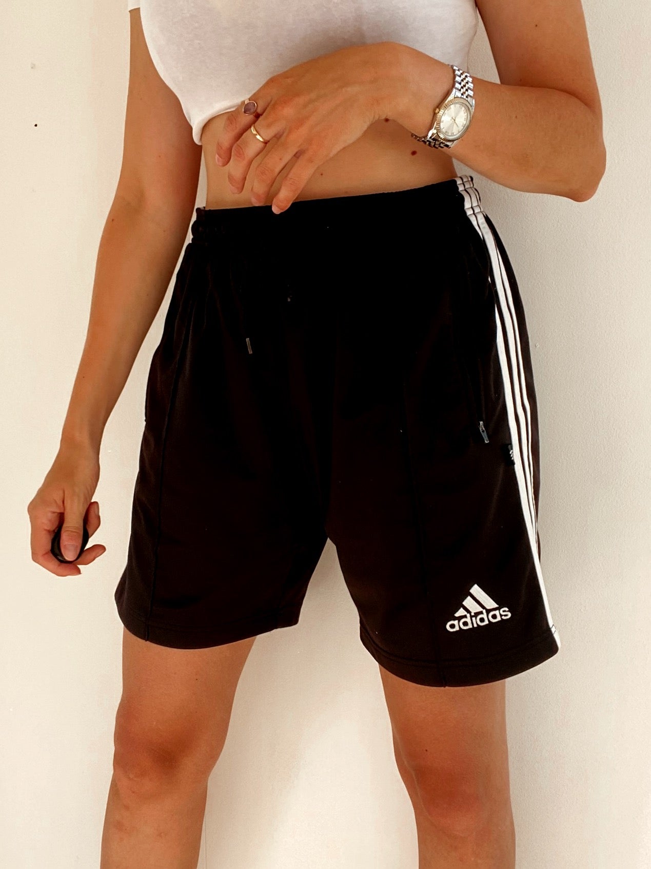 Short vintage noir Adidas M