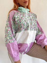 Veste de jogging vintage mauve XL