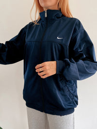 Veste de jogging vintage bleue foncée Nike M