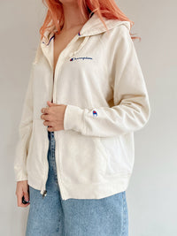 Cremefarbene Champion XL-Jacke