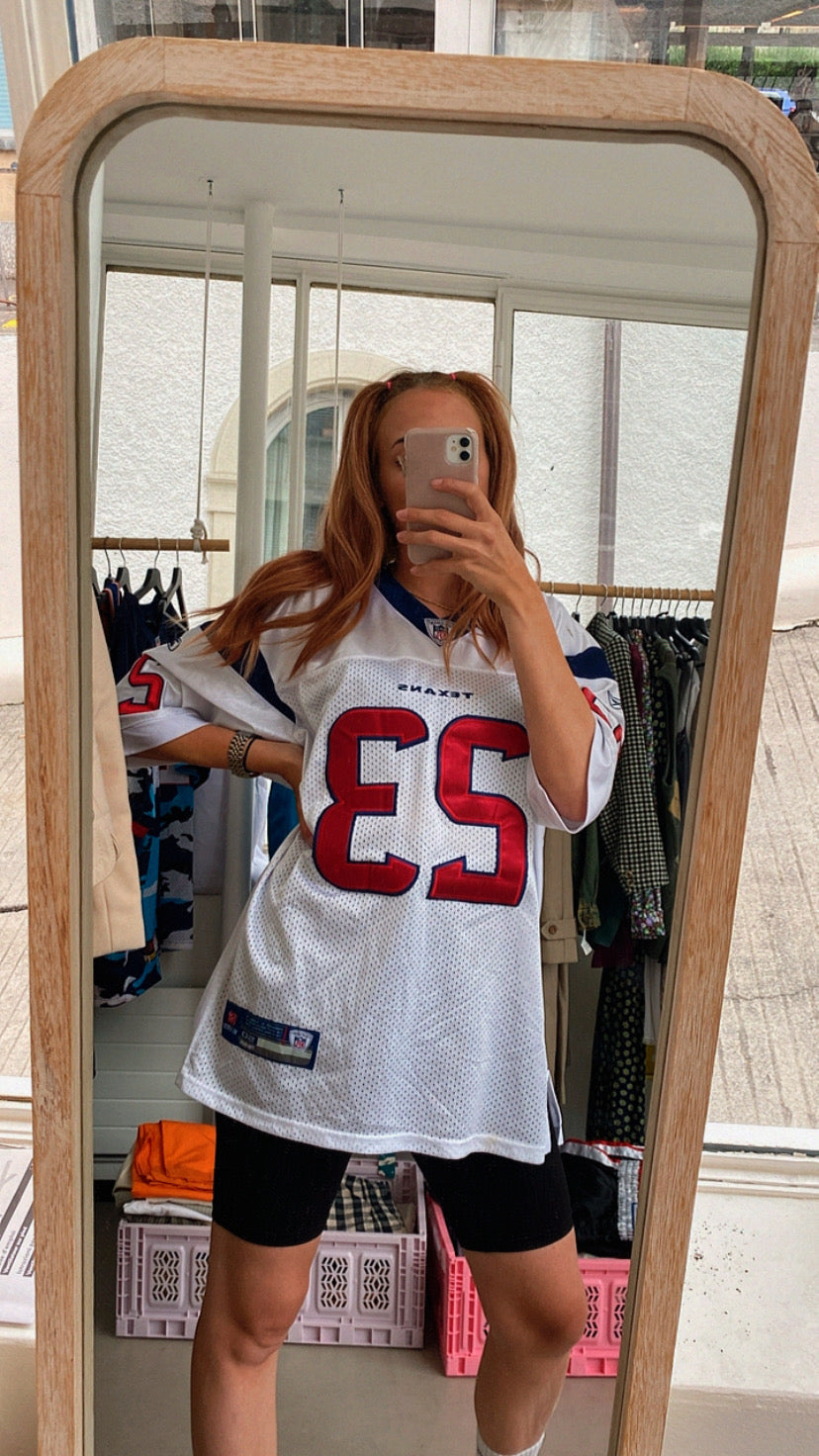 Maillot blanc et rouge NFL