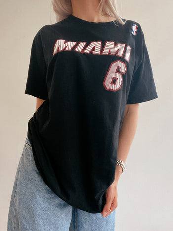 T-shirt vintage noir USA MIAMI L