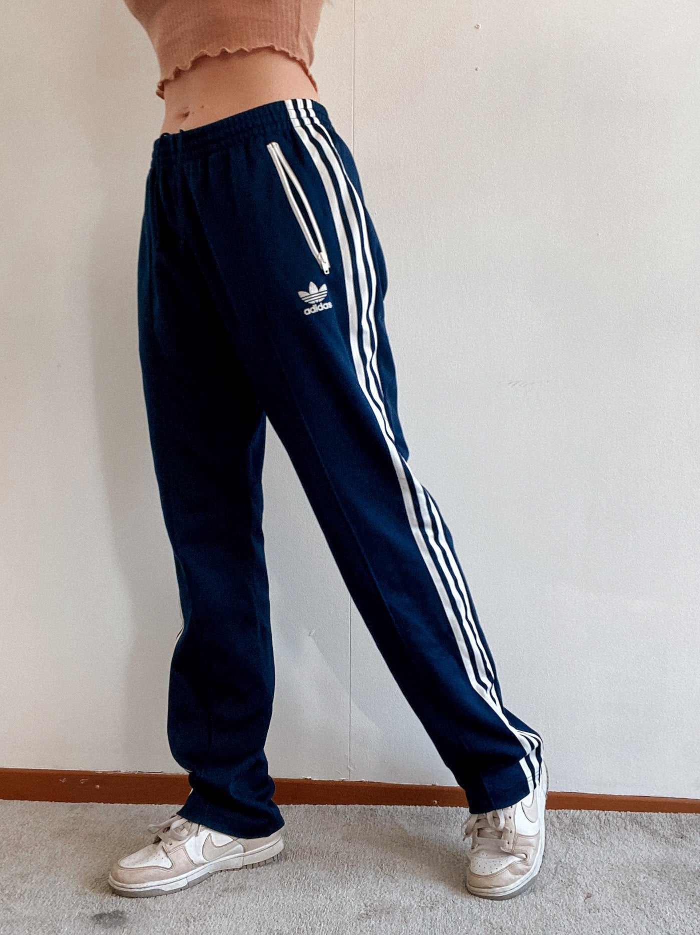 Vintage blaue Jogginghose Adidas L
