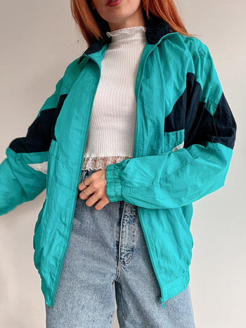 Veste de jogging vintage turquoise  M/L