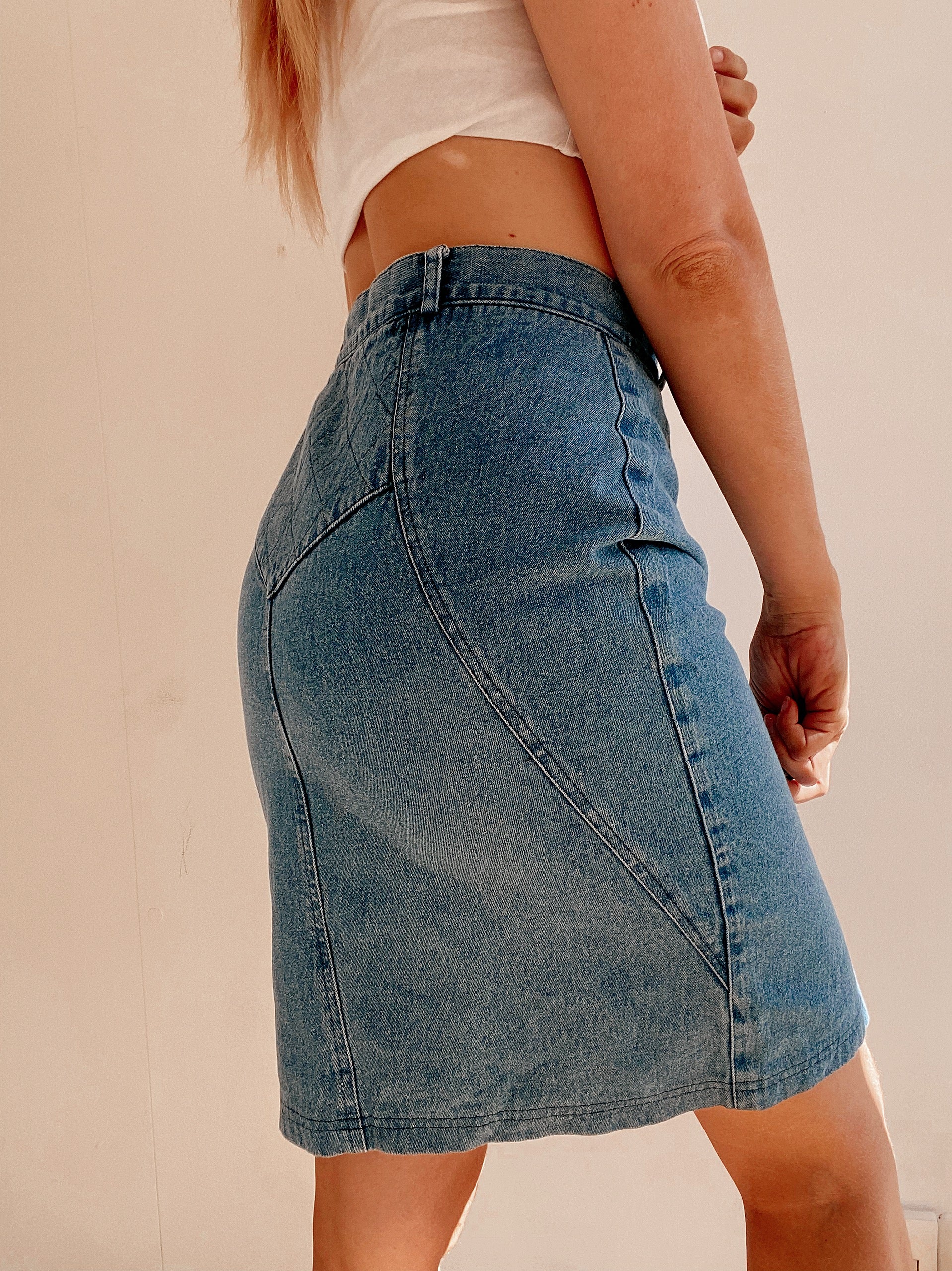 Vintage blauer Jeansrock S/M 
