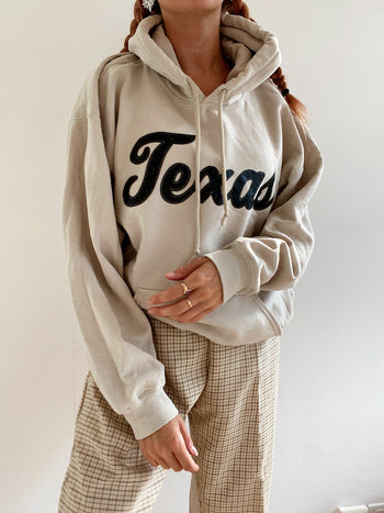 Pull USA beige Texas brun L