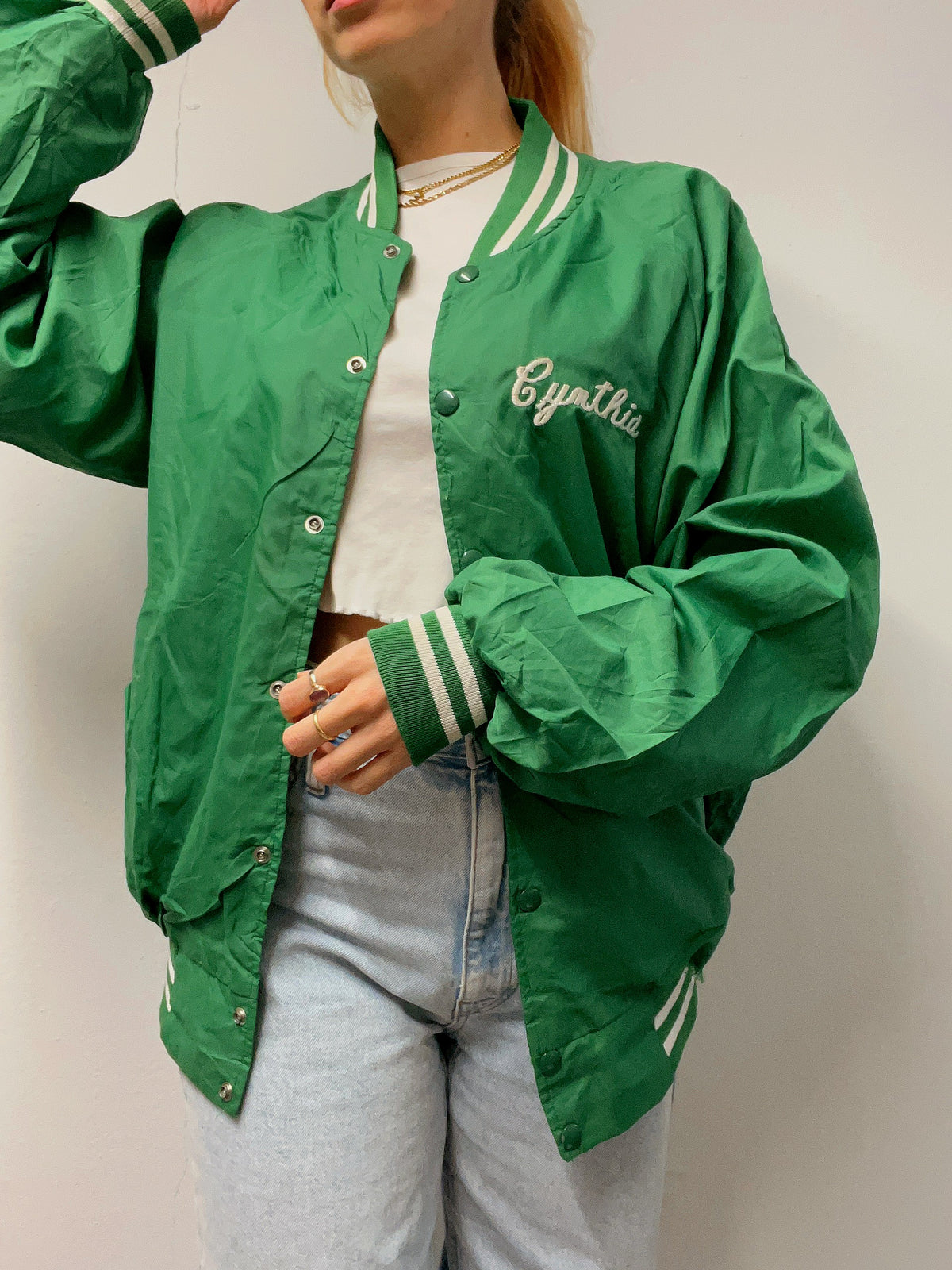 Veste bomber américaine verte L