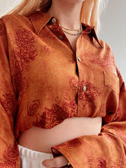 Chemise Vintage 80/90s orange L