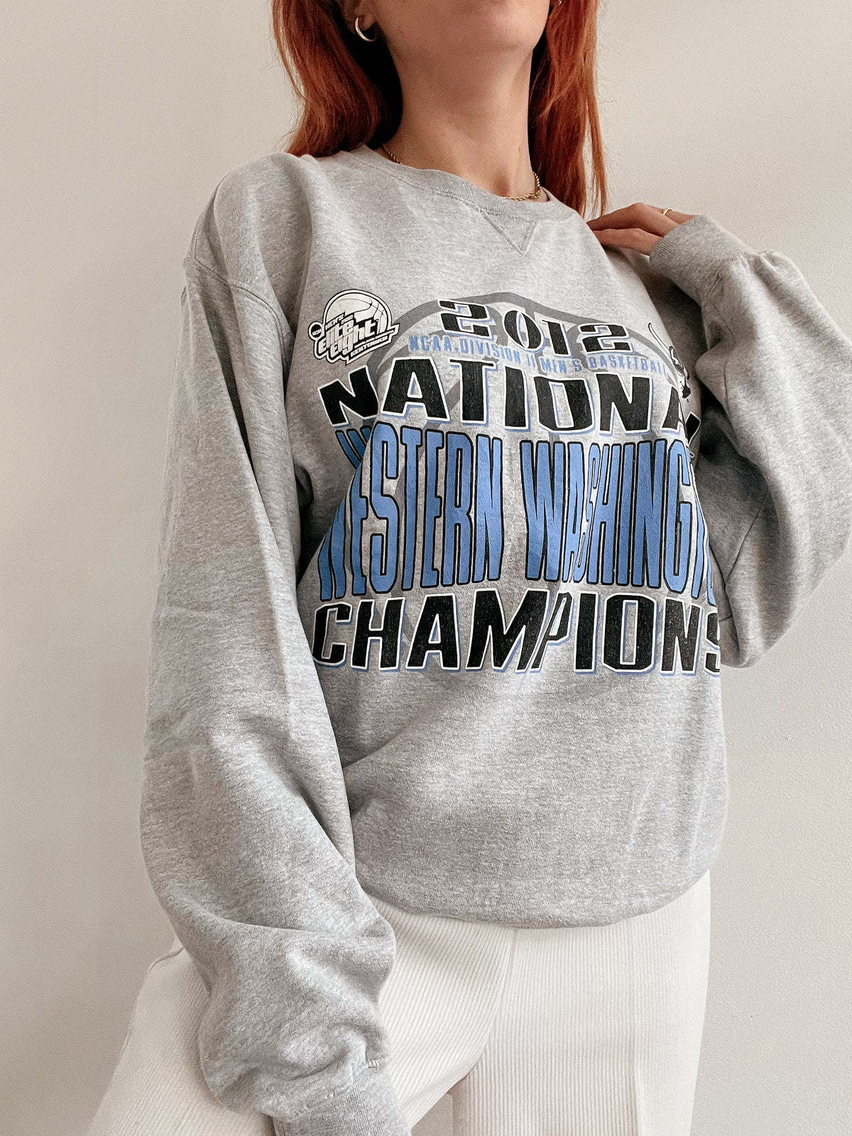 White and blue jacket with orange collar Adidas XL