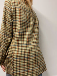 White and blue jacket with orange collar Adidas XL