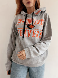 White and blue jacket with orange collar Adidas XL