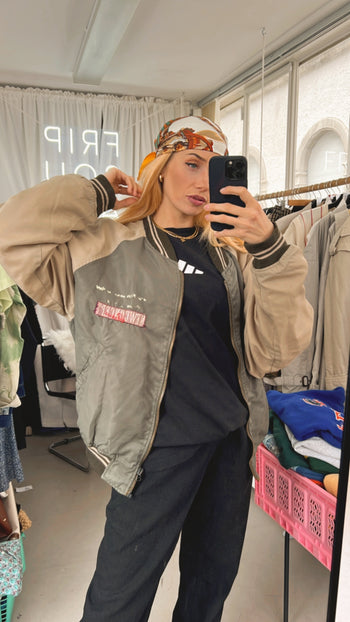 Bomber vintage américaine khaki