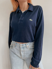 Dunkelblaues Lacoste Poloshirt M