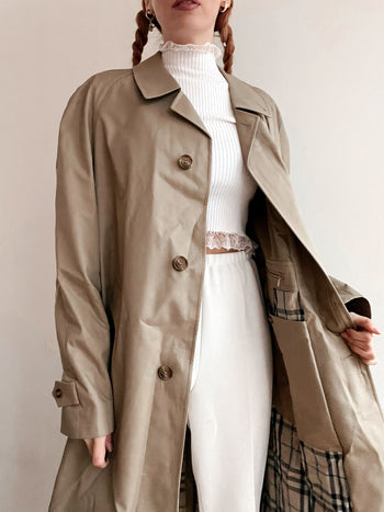 Trench coat vintage beige  L oversized