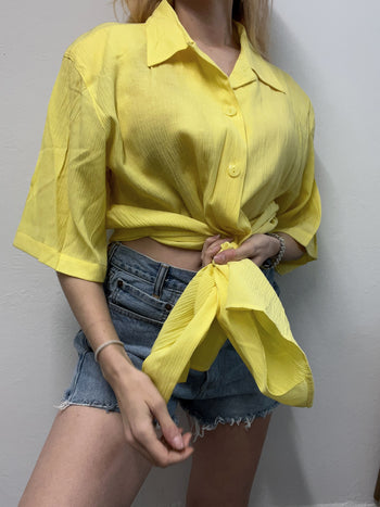 Vintage 80/90s shirt purple/blue/mustard M