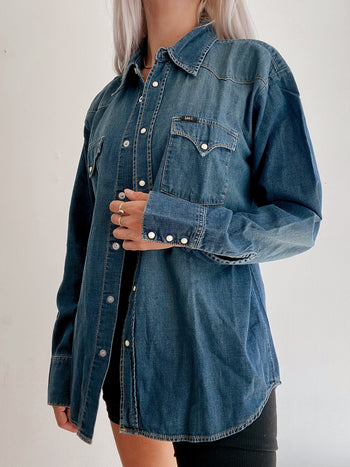 Chemise vintage en jeans Lee