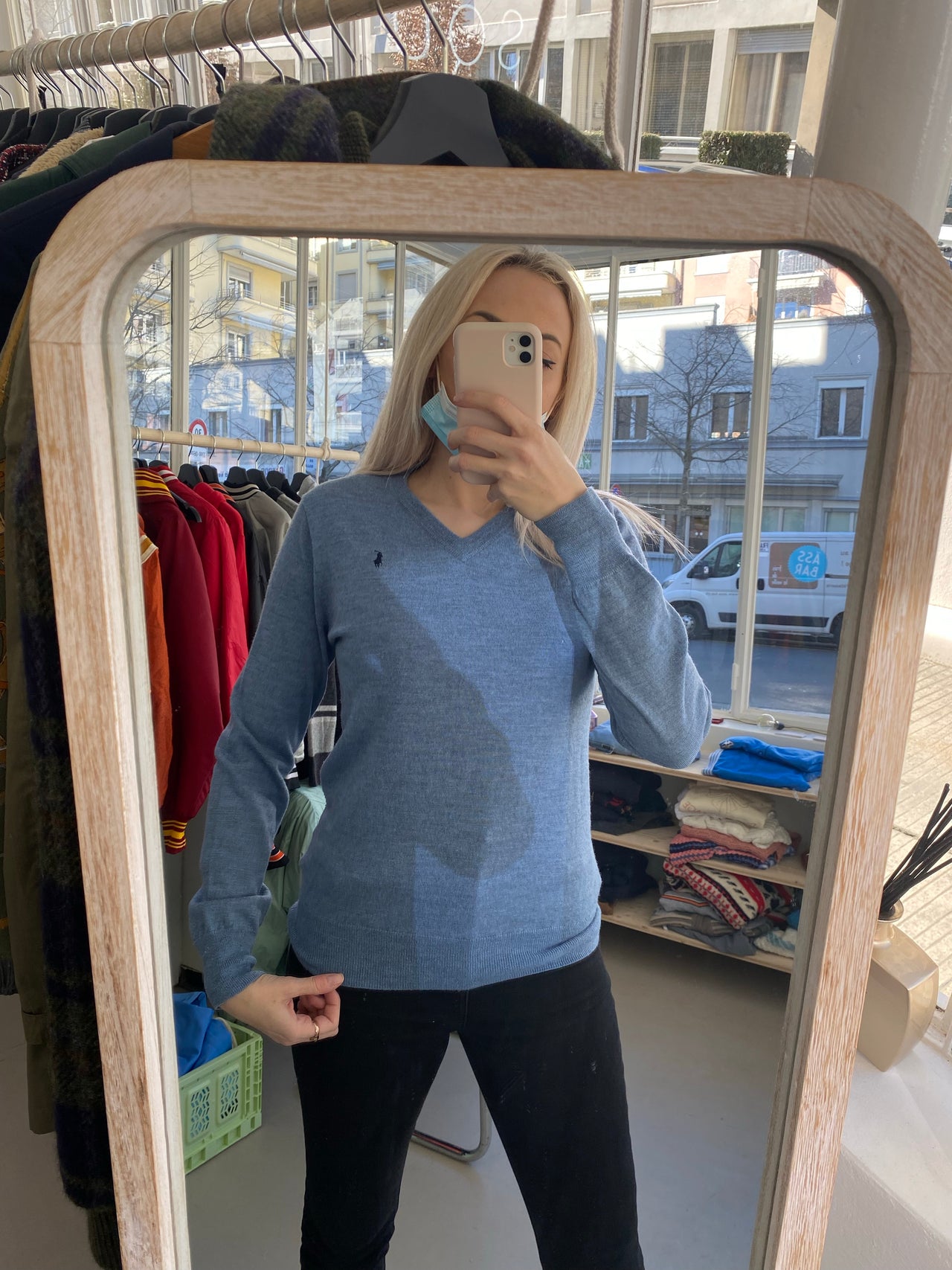 Ralph Lauren hellblauer Pullover S/M