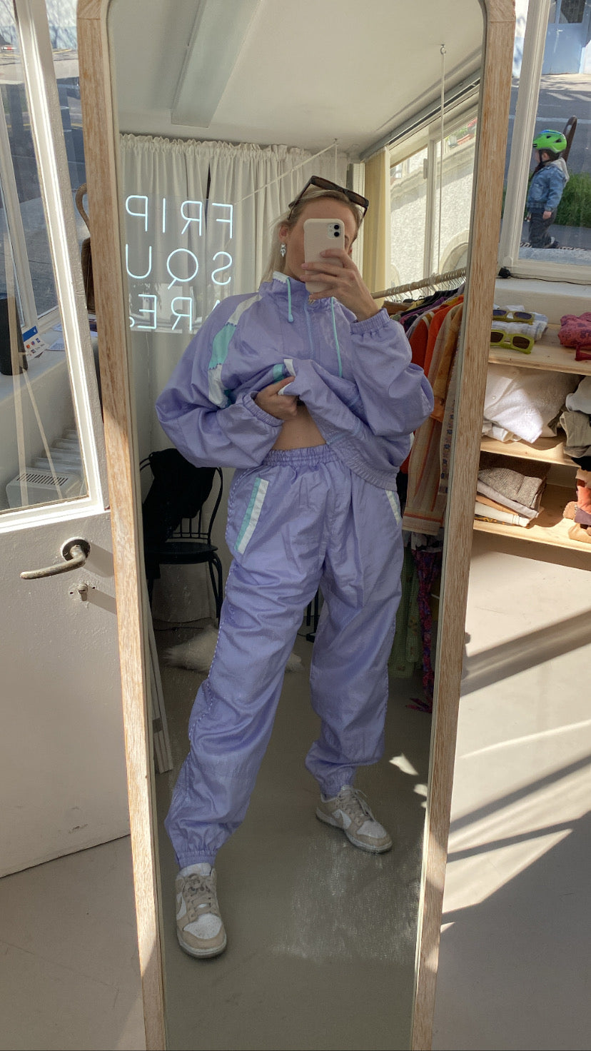 Ensemble de jogging vintage violet Oversized