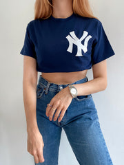 T-shirt vintage bleu marine NY S