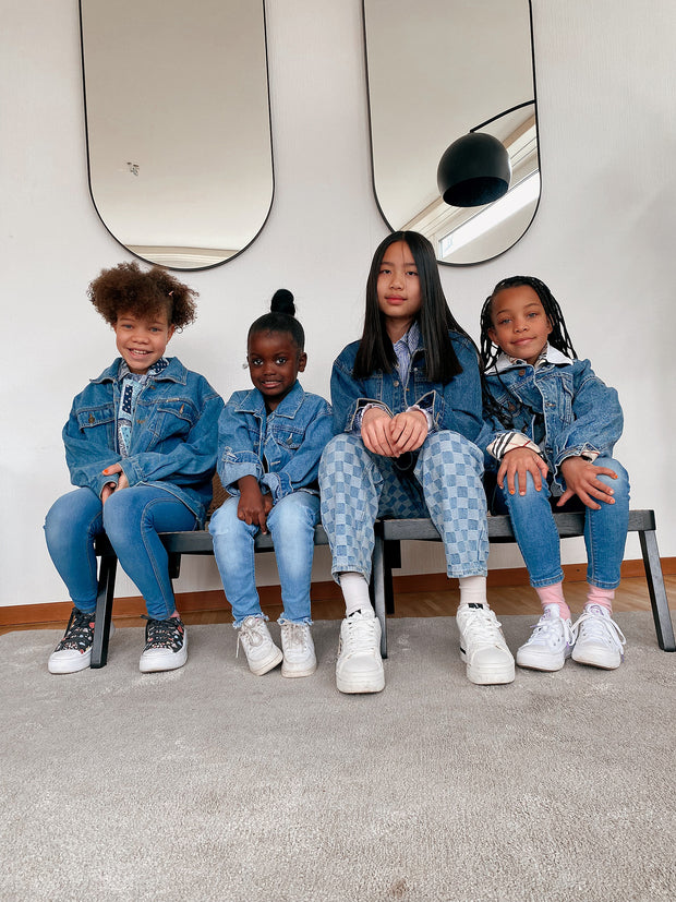 Veste en jeans brodée 6-8 ans