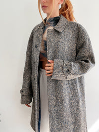 Manteau gris en laine L