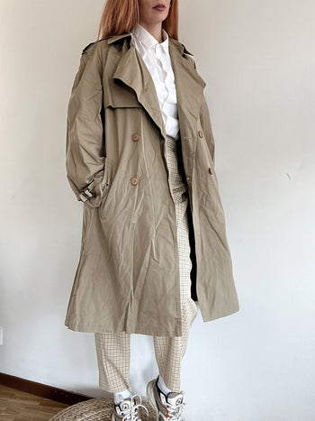 Trench coat vintage khaki  L oversized