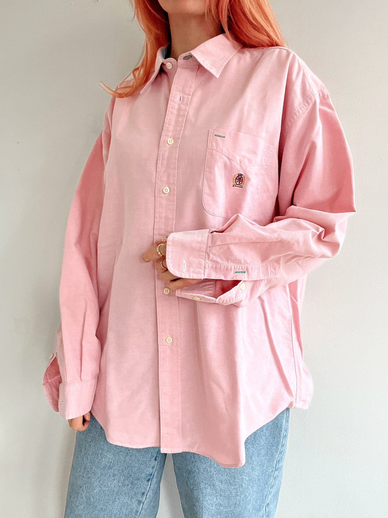 Chemise vintage rose L/XL