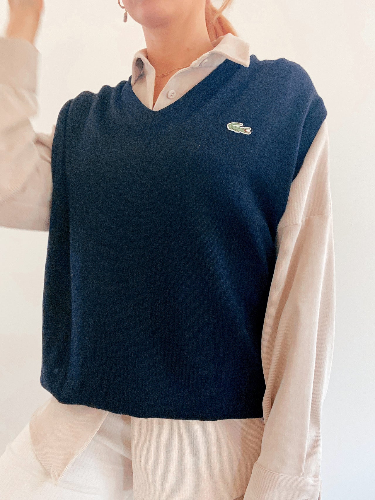 Green Lacoste L Long Sleeve Polo Shirt