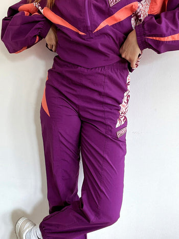 Ensemble tracksuit vintage jacket & jogging violet S