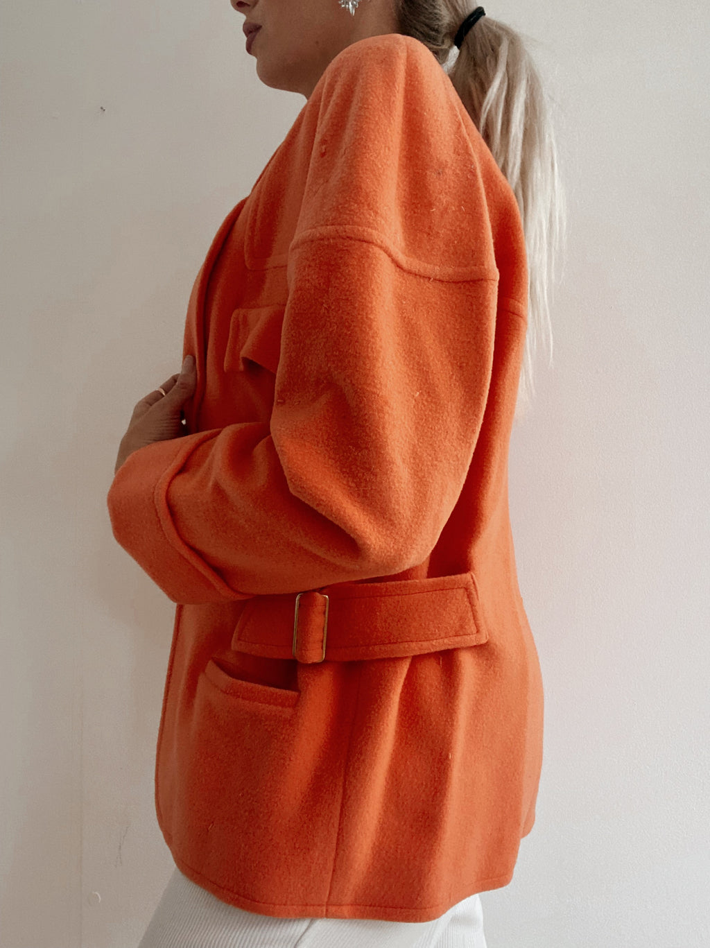 Veste vintage orange courte  M