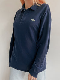 Dunkelblaues Lacoste Poloshirt M