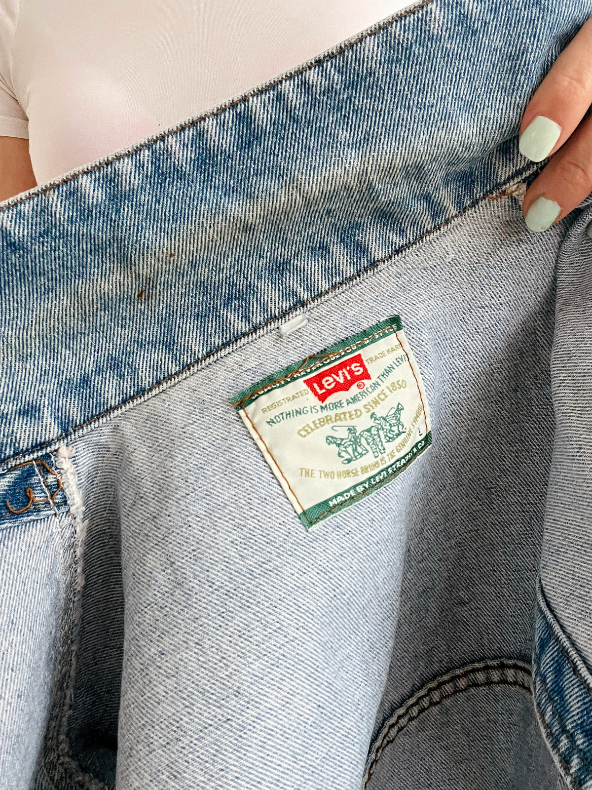 Gilet en jeans vintage sans manches Levis L